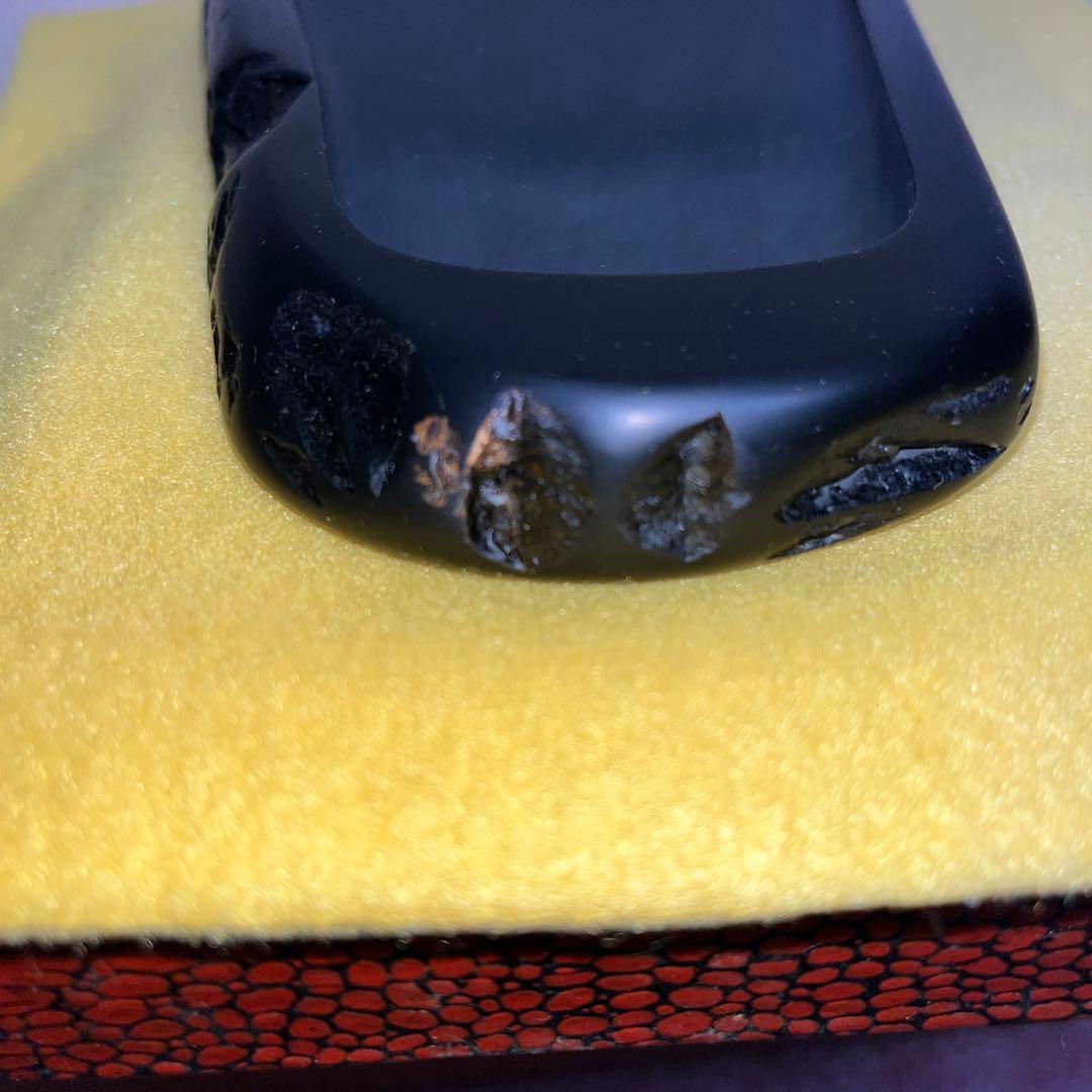 ⭕️希少　鍋倉龍渓石　新品美品　三代目　秀石　深澤秀教　20cm近い大型天然硯