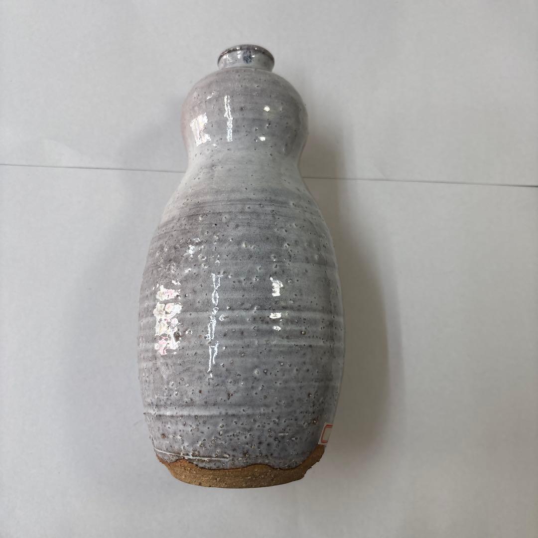 茶道具　萩焼　瓢花入 岡田裕 (山口県指定無形文化財保持者)