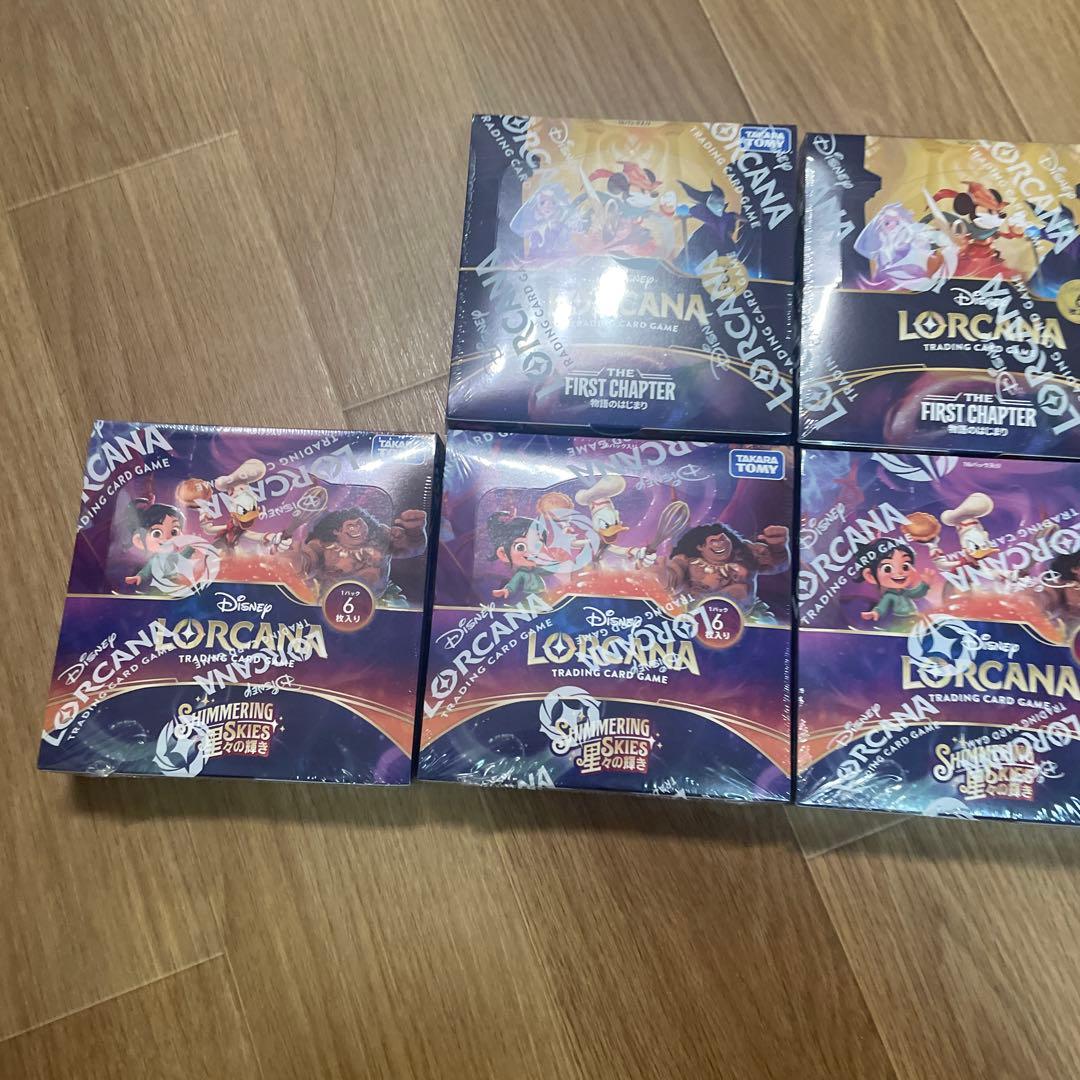 未開封　ディズニー ロルカナ 物語のはじまり×2箱 星々の輝き×4シュリンク付き